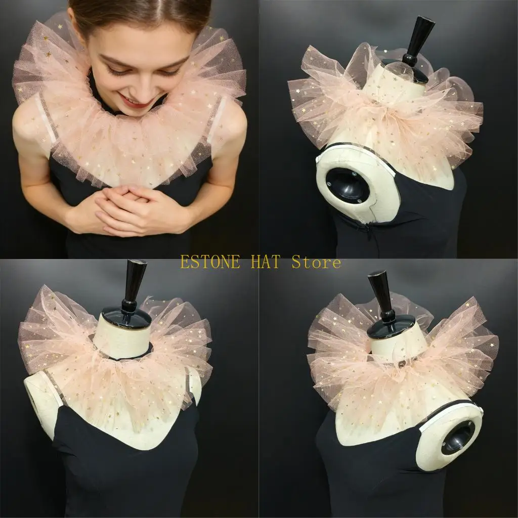 49MF Fashion Holiday Gift For Children Mesh Clown Tulle Ruffle Collar Star Moon
49MF Fashion Holiday Gift For Children Mesh Clown Tulle Ruffle Collar Star Moon