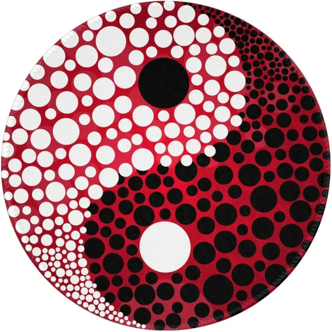 Yin Yang Black and White Spots Round Mouse Pad Office Desk Accessories Non Slip Rubber Mouse Mat for Office Laptop 8"X8" Inch
Yin Yang Black and White Spots Round Mouse Pad Office Desk Accessories Non Slip Rubber Mouse Mat for Office Laptop 8"X8" Inch