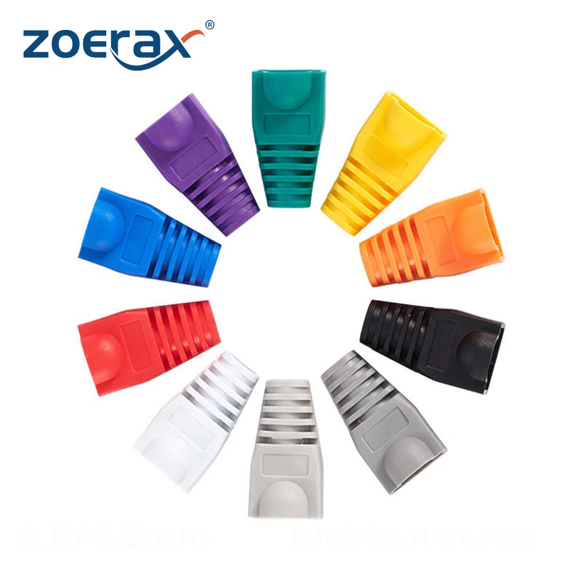 ZoeRax 100 шт. Cat5 Cat5E Cat6 ограничитель натяжения, крышка разъема RJ45 модульный разъем Кабельный разъем соединительные ботинки
ZoeRax 100 шт. Cat5 Cat5E Cat6 ограничитель натяжения, крышка разъема RJ45 модульный разъем Кабельный разъем соединительные ботинки