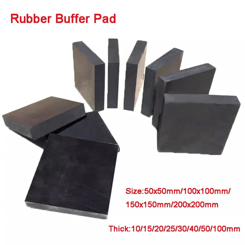 Black Rubber Buffer Pad Rubber Pad High-elastic Shock-absorbing Pad Industrial Shock-proof Square Gasket Thick10-100mm
Black Rubber Buffer Pad Rubber Pad High-elastic Shock-absorbing Pad Industrial Shock-proof Square Gasket Thick10-100mm