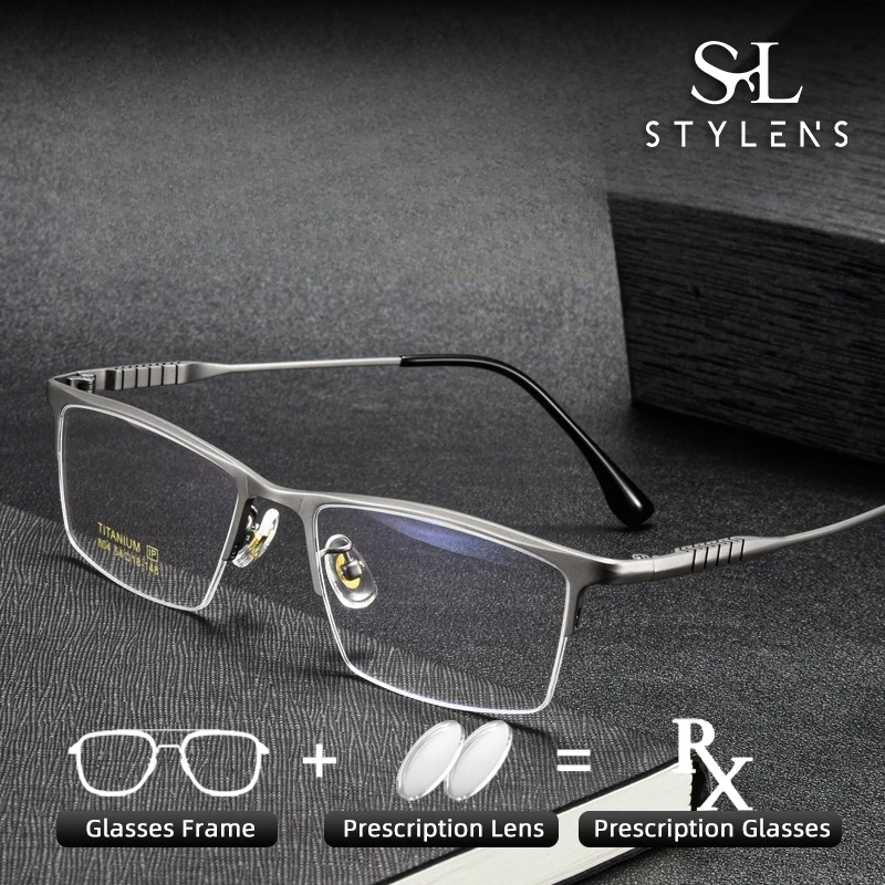 STYLENS Бизнес Сверхлегкий дизайн Фотохромные очки из чистого титана Мужские квадратные анти-синие лучи по рецепту на заказ804
STYLENS Бизнес Сверхлегкий дизайн Фотохромные очки из чистого титана Мужские квадратные анти-синие лучи по рецепту на заказ804