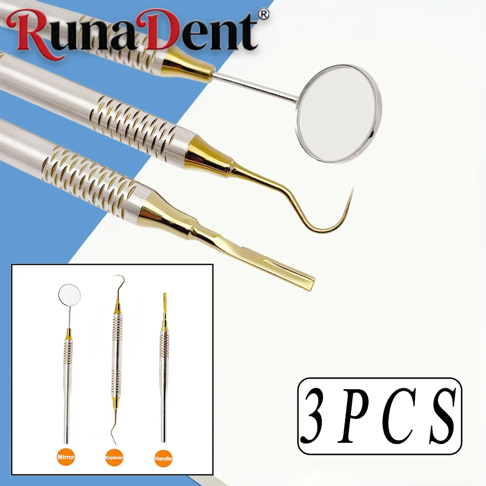 Набор из 3-х профессиональных стоматологических зеркал-зондов из высококачественной нержавеющей стали для чистки зубов, осмотра полости рта и проверки здоровья
Набор из 3-х профессиональных стоматологических зеркал-зондов из высококачественной нержавеющей стали для чистки зубов, осмотра полости рта и проверки здоровья