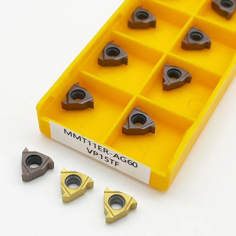 MMT11ER 11IR 16ER AG60 VP15TF UE6020 US735 Threading Blade 11ER 16ER Carbide Insert For CNC lathe tool
MMT11ER 11IR 16ER AG60 VP15TF UE6020 US735 Threading Blade 11ER 16ER Carbide Insert For CNC lathe tool