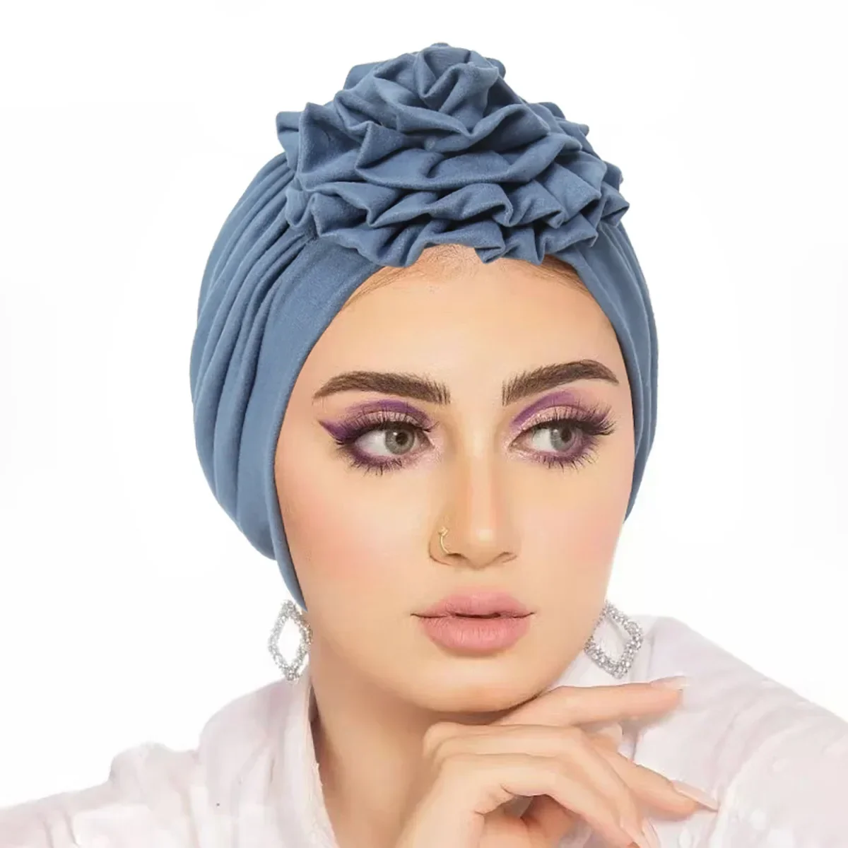 Trendy Crinkle Women's Hijab Solid Color Muslim Ladies Turban Bonnet Flower Decor Ramadan Head Wrap Head Scarf Indian Hat Mujer
Trendy Crinkle Women's Hijab Solid Color Muslim Ladies Turban Bonnet Flower Decor Ramadan Head Wrap Head Scarf Indian Hat Mujer