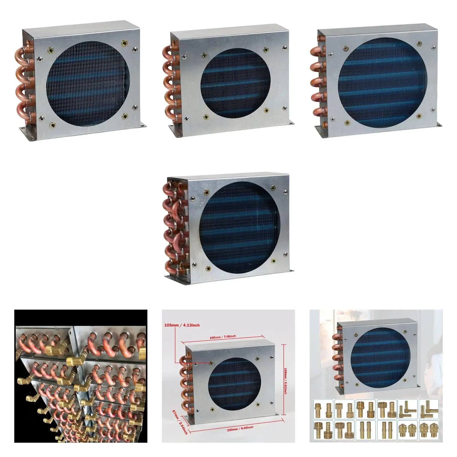 Конденсатор для холодильника, морозильной камеры, медная трубка, простой в установке небольшой теплообменник для оборудования, промышленные компрессоры «сделай сам»
Конденсатор для холодильника, морозильной камеры, медная трубка, простой в установке небольшой теплообменник для оборудования, промышленные компрессоры «сделай сам»
