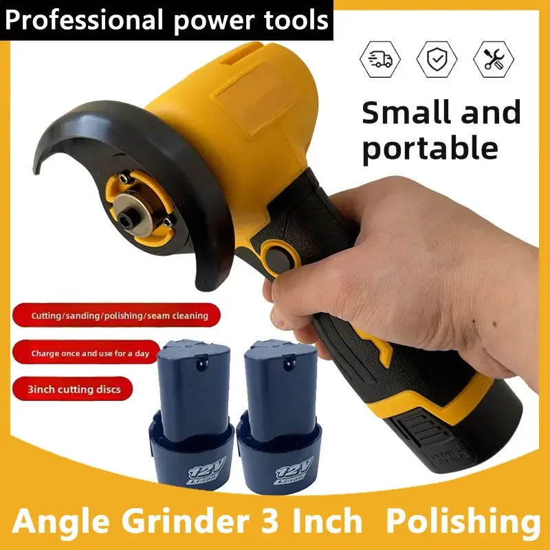 3 Inch Cordles Mini Angle Grinder Charging Angle Grinder Multifunctional Household Small Angle Hand Fit Dewalt 12V Battery
3 Inch Cordles Mini Angle Grinder Charging Angle Grinder Multifunctional Household Small Angle Hand Fit Dewalt 12V Battery