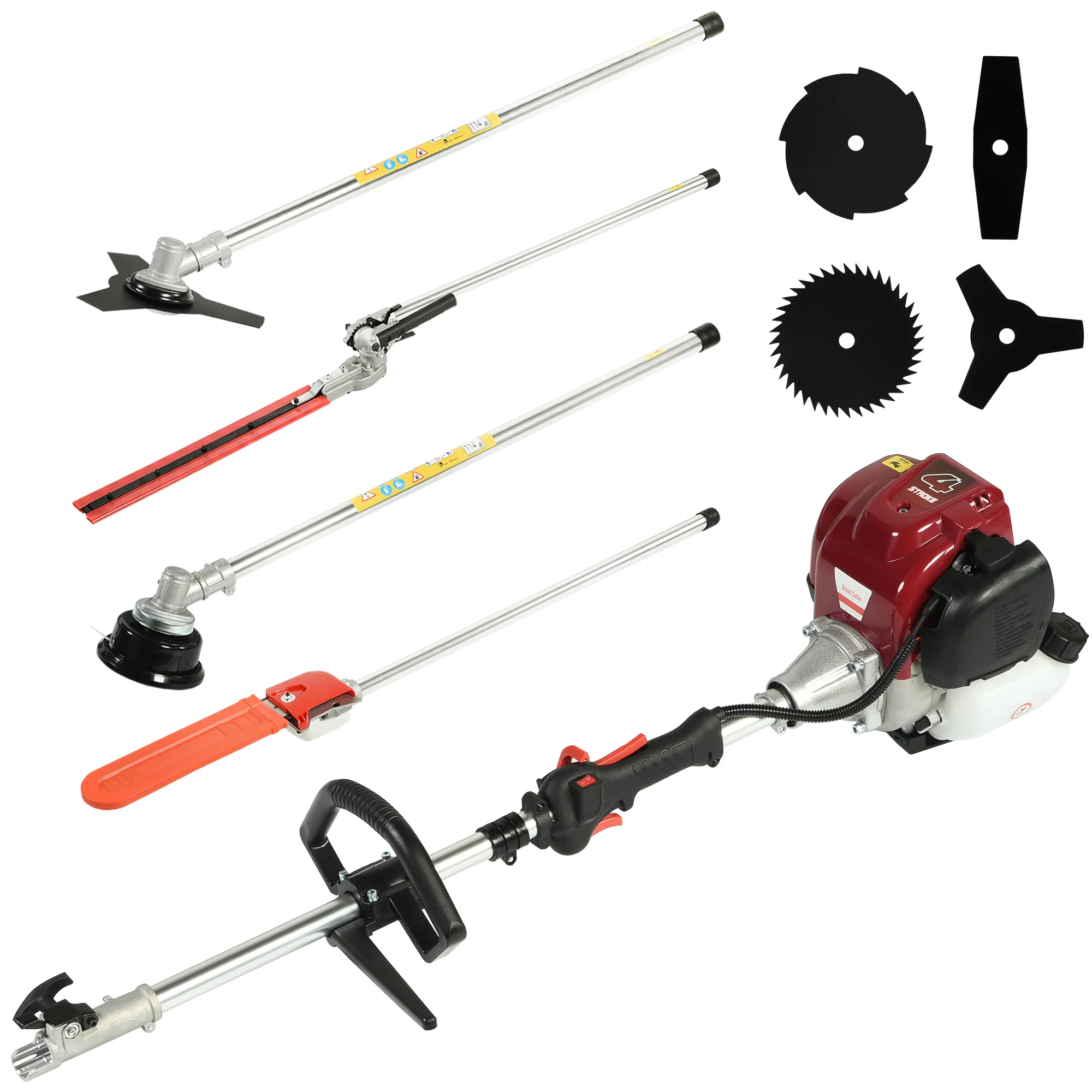 New Arrival China GX35 Engine,4 Stroke Multi Brush Cutter Pole Chain Saw Hedge Trimmer 4 in 1 for Garden Shrubs Cutting
New Arrival China GX35 Engine,4 Stroke Multi Brush Cutter Pole Chain Saw Hedge Trimmer 4 in 1 for Garden Shrubs Cutting