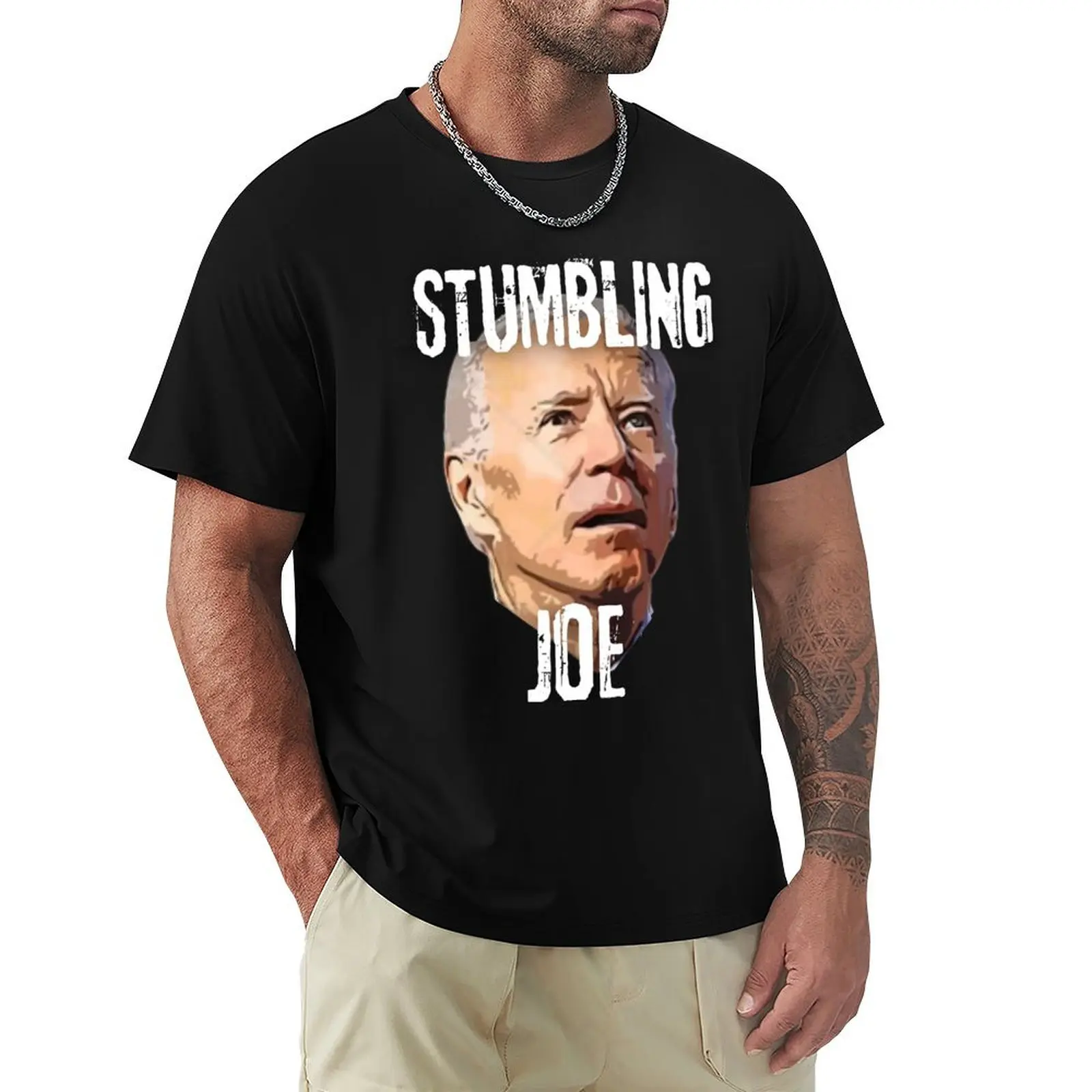 Stumbling Joe T-Shirt oversizeds rapper graphic tees Short sleeve tee men clothings
Stumbling Joe T-Shirt oversizeds rapper graphic tees Short sleeve tee men clothings