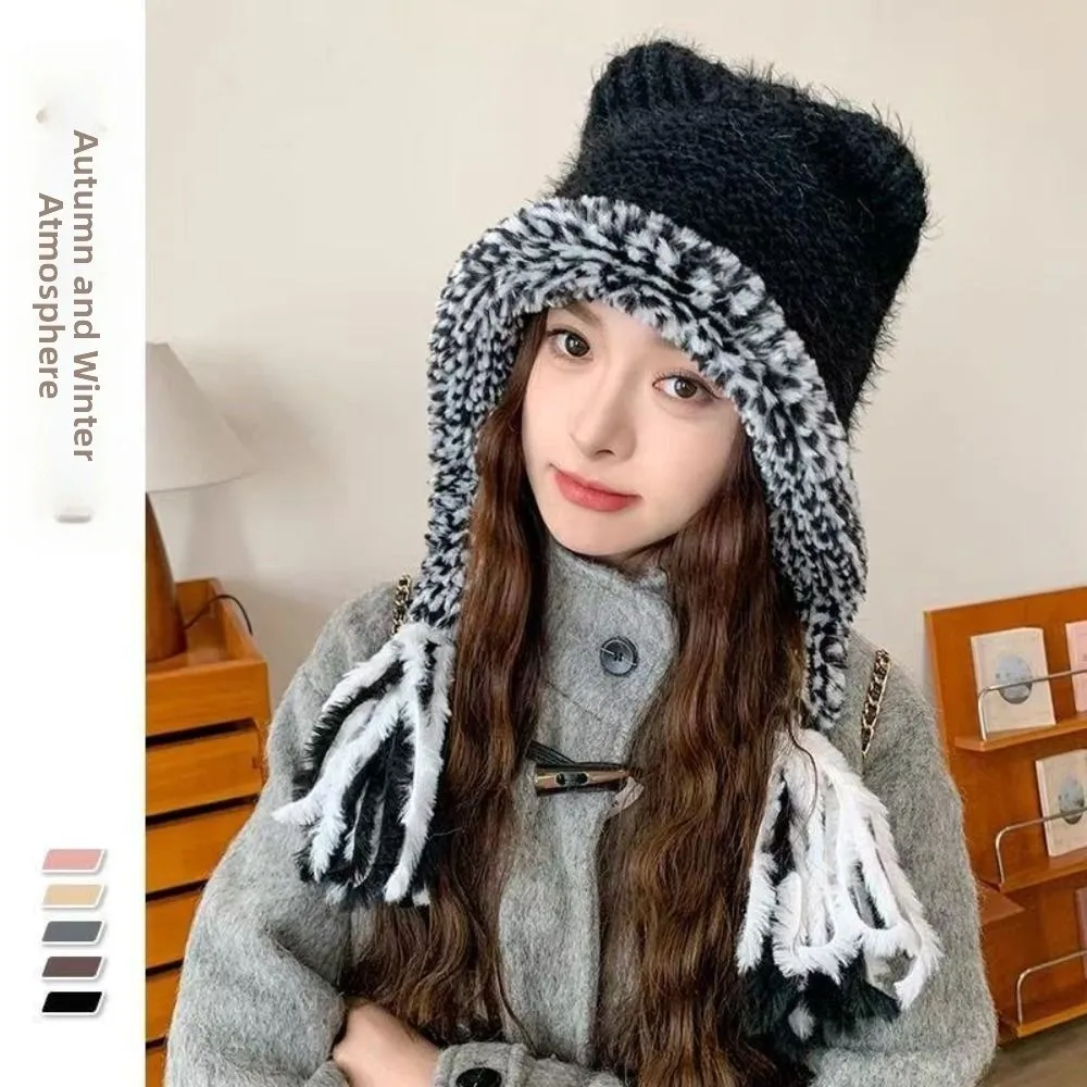 Fashion Cat Ears Ear Protection Hat Soft Windproof Winter Pullover Hats Strap Design Headgear Knitted Warm Hat Women
Fashion Cat Ears Ear Protection Hat Soft Windproof Winter Pullover Hats Strap Design Headgear Knitted Warm Hat Women