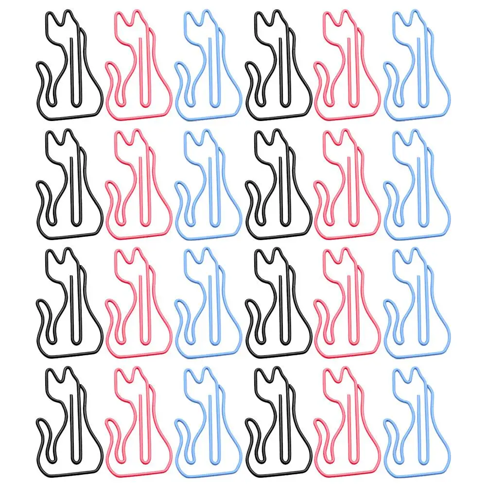 24 Pcs Cat Shaped Metal Paper Clips Cute Animal Stationery Supplies Colorful Desk Accessories Fun Retro Design
24 Pcs Cat Shaped Metal Paper Clips Cute Animal Stationery Supplies Colorful Desk Accessories Fun Retro Design