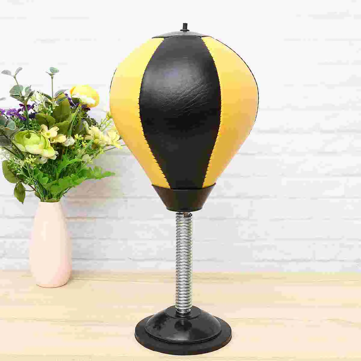 1pc Desktop Punching Bag Small Suction Cup Boxing Ball Mini Ball for Home or Office (Yellow and Black Boxing
1pc Desktop Punching Bag Small Suction Cup Boxing Ball Mini Ball for Home or Office (Yellow and Black Boxing