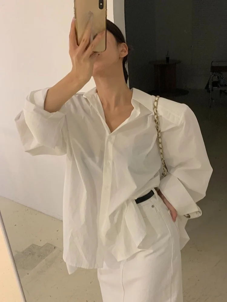 Early Spring Chic Women's Loose Casual Long Sve irt Korean Sle Bal Vintage Collar Design Sensation Fro
Early Spring Chic Women's Loose Casual Long Sve irt Korean Sle Bal Vintage Collar Design Sensation Fro