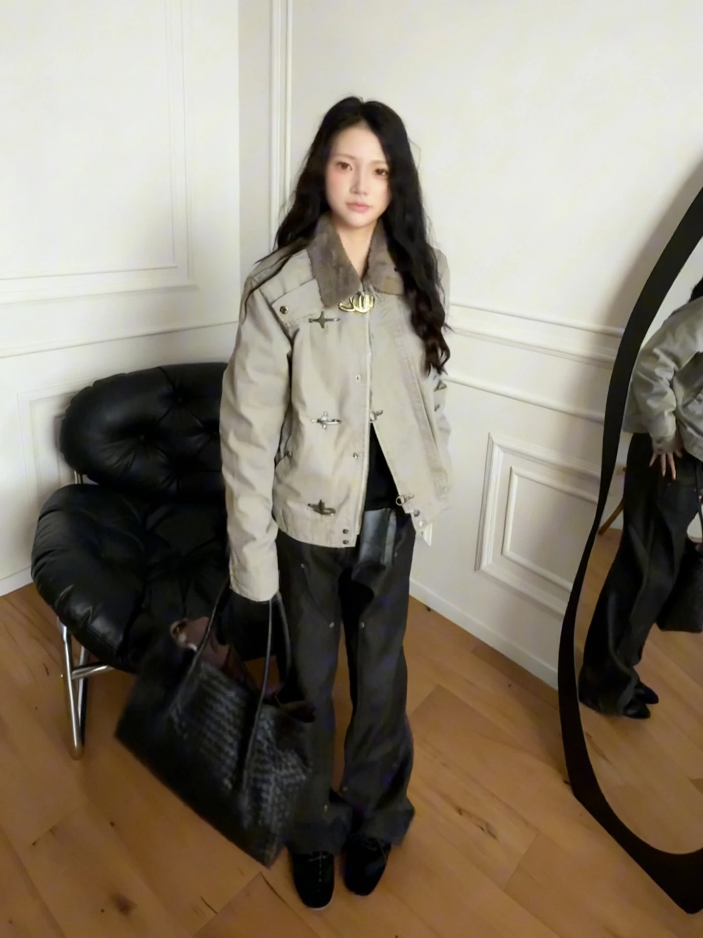 i Color Deconstructed Collar Men's Cotton Jaet Winter Warm Fce Lined ort Vintage Eagle Pattern Casual Outerwear
i Color Deconstructed Collar Men's Cotton Jaet Winter Warm Fce Lined ort Vintage Eagle Pattern Casual Outerwear