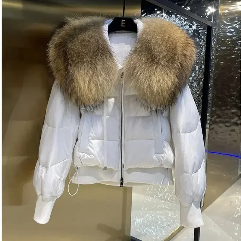 Winter Green Big Luxury Fur Collar Parka Duck Down Coat Thicken Warm Snow Parka Female Loose Puffer Jacket Outerwear Women
Winter Green Big Luxury Fur Collar Parka Duck Down Coat Thicken Warm Snow Parka Female Loose Puffer Jacket Outerwear Women
