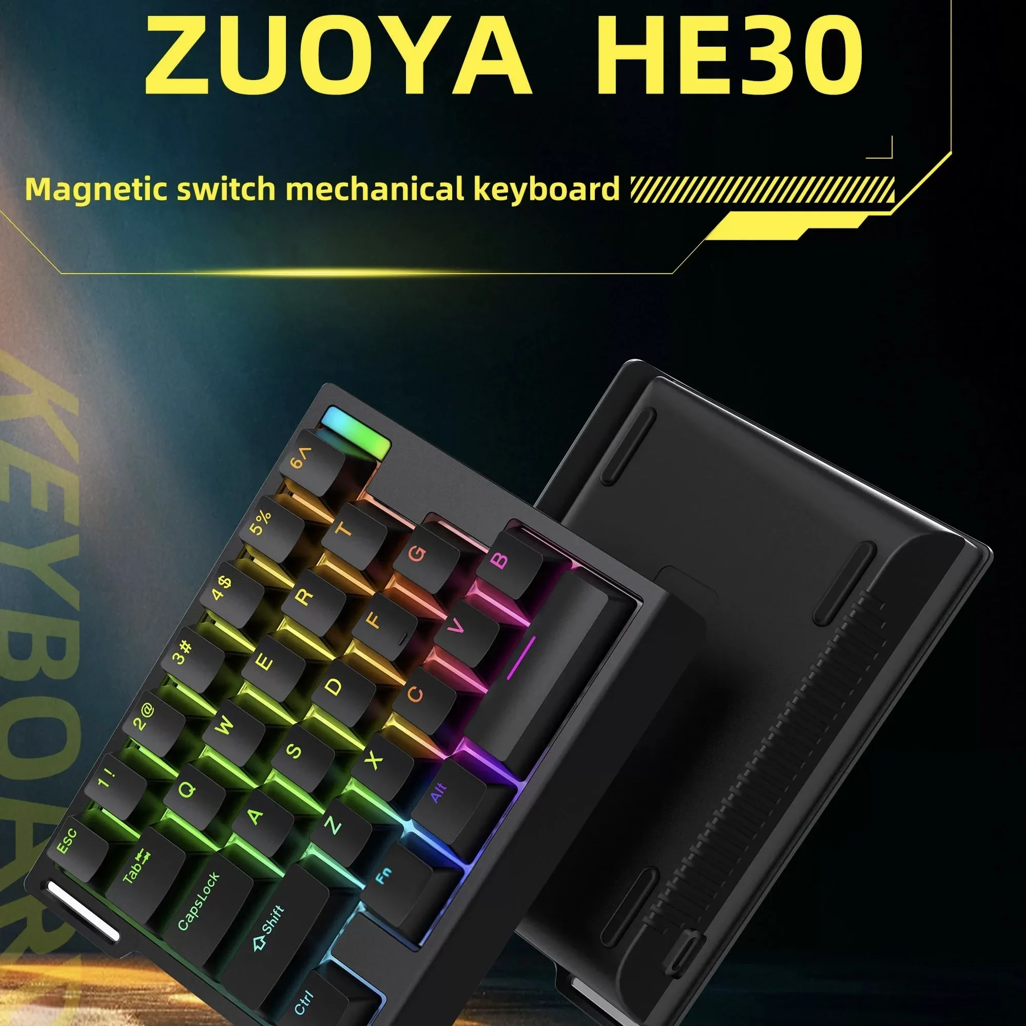 ZYOYA HE30 Магнитная игровая клавиатура Мини-клавиатура RT0,1 мм 8K с возможностью горячей замены RGB Rapid Trigger FPS Проводная игровая механическая клавиатура Подарки
ZYOYA HE30 Магнитная игровая клавиатура Мини-клавиатура RT0,1 мм 8K с возможностью горячей замены RGB Rapid Trigger FPS Проводная игровая механическая клавиатура Подарки