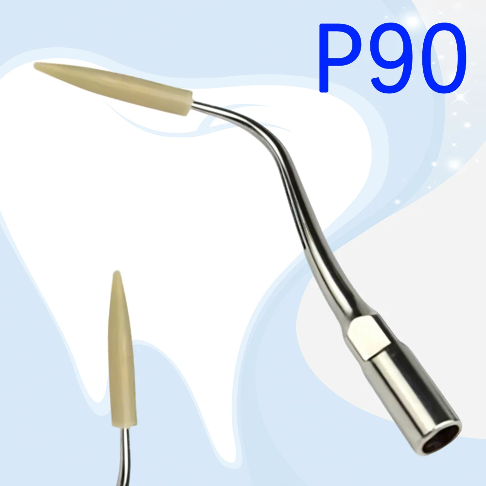 P90 Dental Scaler Tip for Periodontal and Implant Cleaning Compatible with Woodpecker and EMS Ultrasonic Scalers
P90 Dental Scaler Tip for Periodontal and Implant Cleaning Compatible with Woodpecker and EMS Ultrasonic Scalers