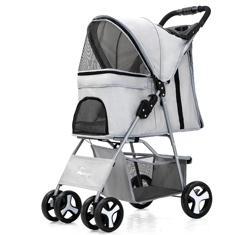 Outdoor Pet Cart Dog Cat Carrier Pet Stroller Multicolor Oxford Cloth Steel Pipe High-intensity 4-wheels One-key Folding
Outdoor Pet Cart Dog Cat Carrier Pet Stroller Multicolor Oxford Cloth Steel Pipe High-intensity 4-wheels One-key Folding