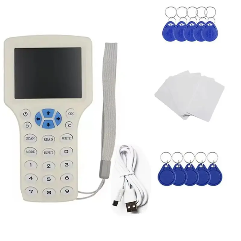 N82R RFID Copier Smart Card Reader Writer 13.56MHZ 125KHZ 250KHZ 375KHZ 500KHZ HID 08CD Foraccess Card Elevator Card
N82R RFID Copier Smart Card Reader Writer 13.56MHZ 125KHZ 250KHZ 375KHZ 500KHZ HID 08CD Foraccess Card Elevator Card