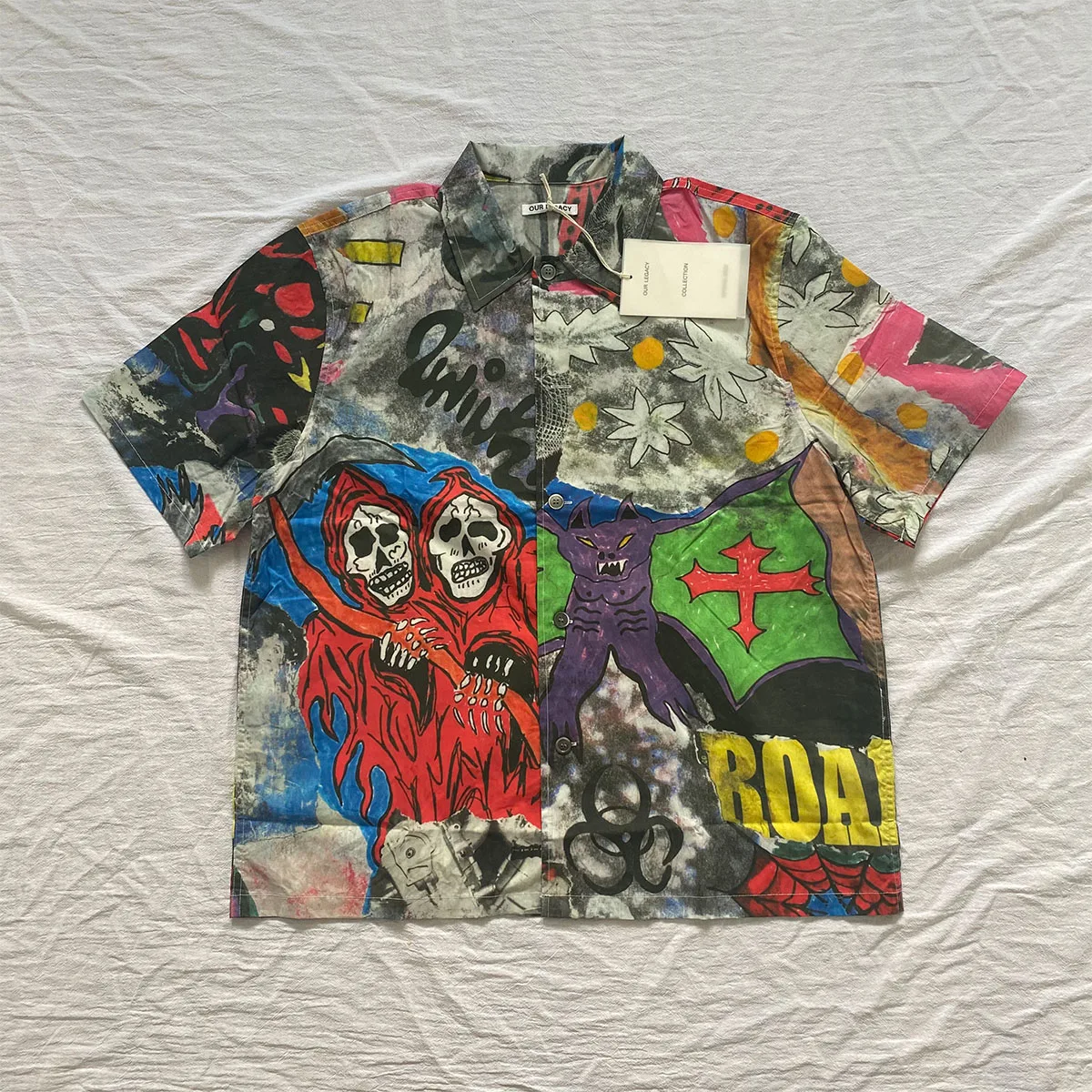 2022SS High Street OUR LEGACY Skull Printing Loose Casual Shirts Men Women Casual Fashion Shirt Tees Tops
2022SS High Street OUR LEGACY Skull Printing Loose Casual Shirts Men Women Casual Fashion Shirt Tees Tops