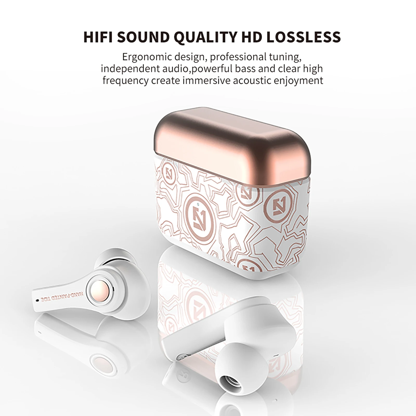 Bass ACC HIFI Stereo In-ear True Wireless Bluetooth Headset ENC Noise Cancelling HD Calls Tws Earphones Fashion style Headphones
Bass ACC HIFI Stereo In-ear True Wireless Bluetooth Headset ENC Noise Cancelling HD Calls Tws Earphones Fashion style Headphones