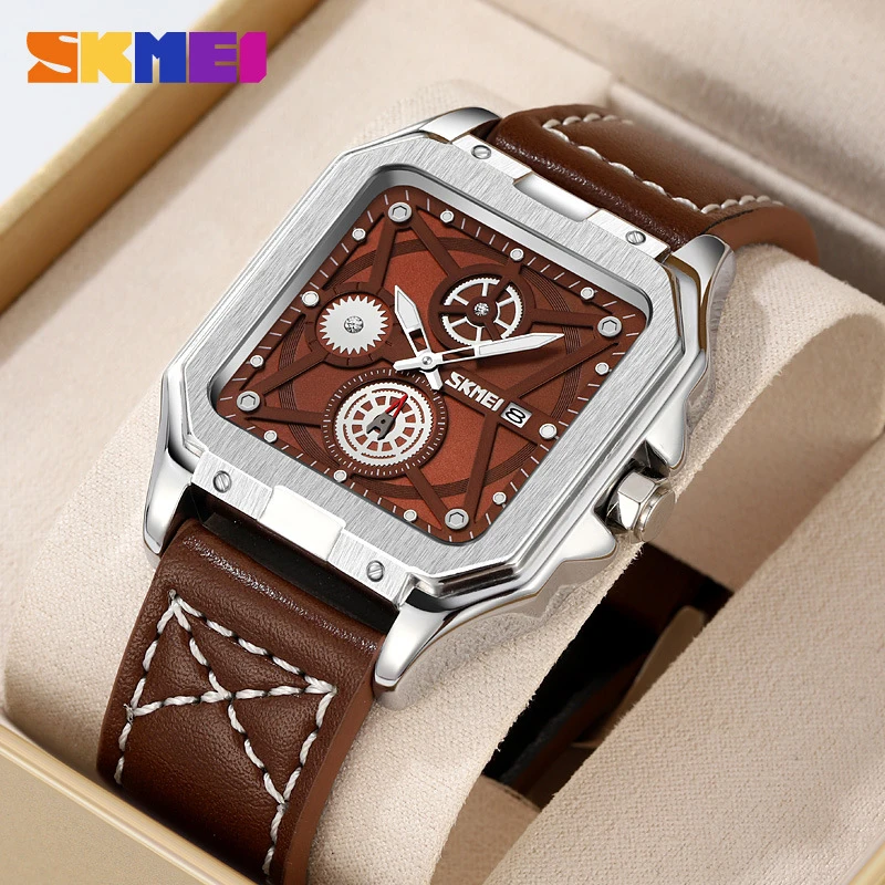SKEMI Business Minimalist Square Men's Watch, Stylish Trendy Waterproof Quartz Watch
SKEMI Business Minimalist Square Men's Watch, Stylish Trendy Waterproof Quartz Watch