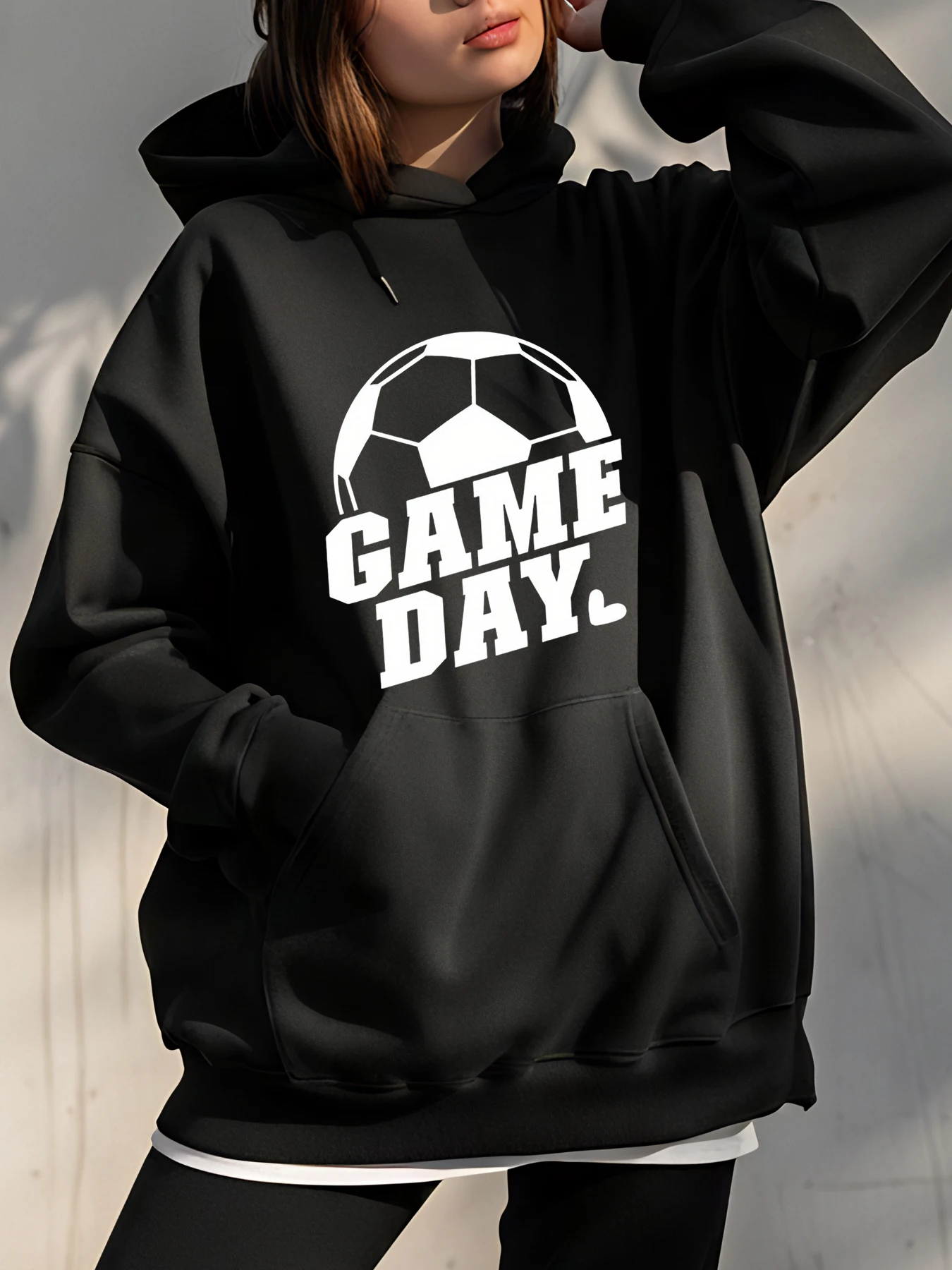 Толстовка с капюшоном для футбольного дня, толстовка унисекс с футбольным принтом, спортивная повседневная одежда для мужчин и женщин
Толстовка с капюшоном для футбольного дня, толстовка унисекс с футбольным принтом, спортивная повседневная одежда для мужчин и женщин
