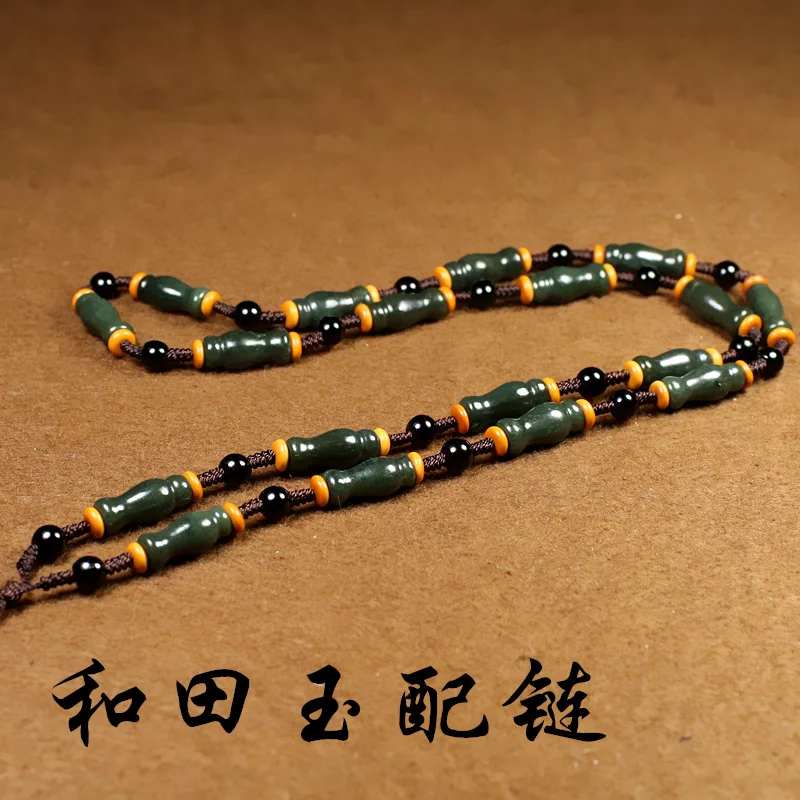 Natural genuine Hetian jade sapphire vase necklace pendant with chain sapphire chain
Natural genuine Hetian jade sapphire vase necklace pendant with chain sapphire chain