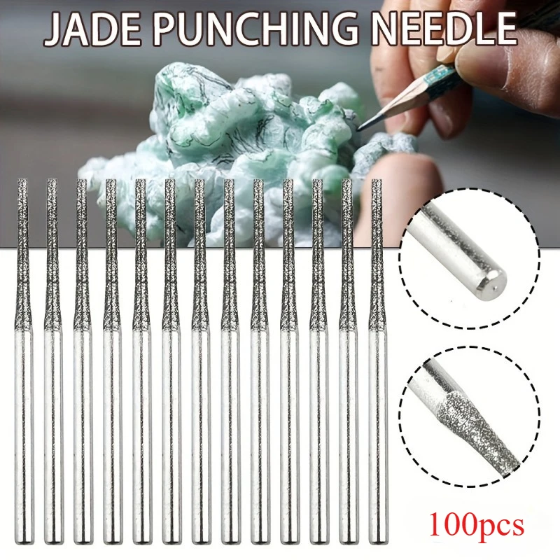 1.2mm DiamondDrill Bits for Jewelry | 30 or 100 Pcs Gemstone Engraving Tools | Diamond-Tipped HolePunch for StoneGlass & Metal
1.2mm DiamondDrill Bits for Jewelry | 30 or 100 Pcs Gemstone Engraving Tools | Diamond-Tipped HolePunch for StoneGlass & Metal