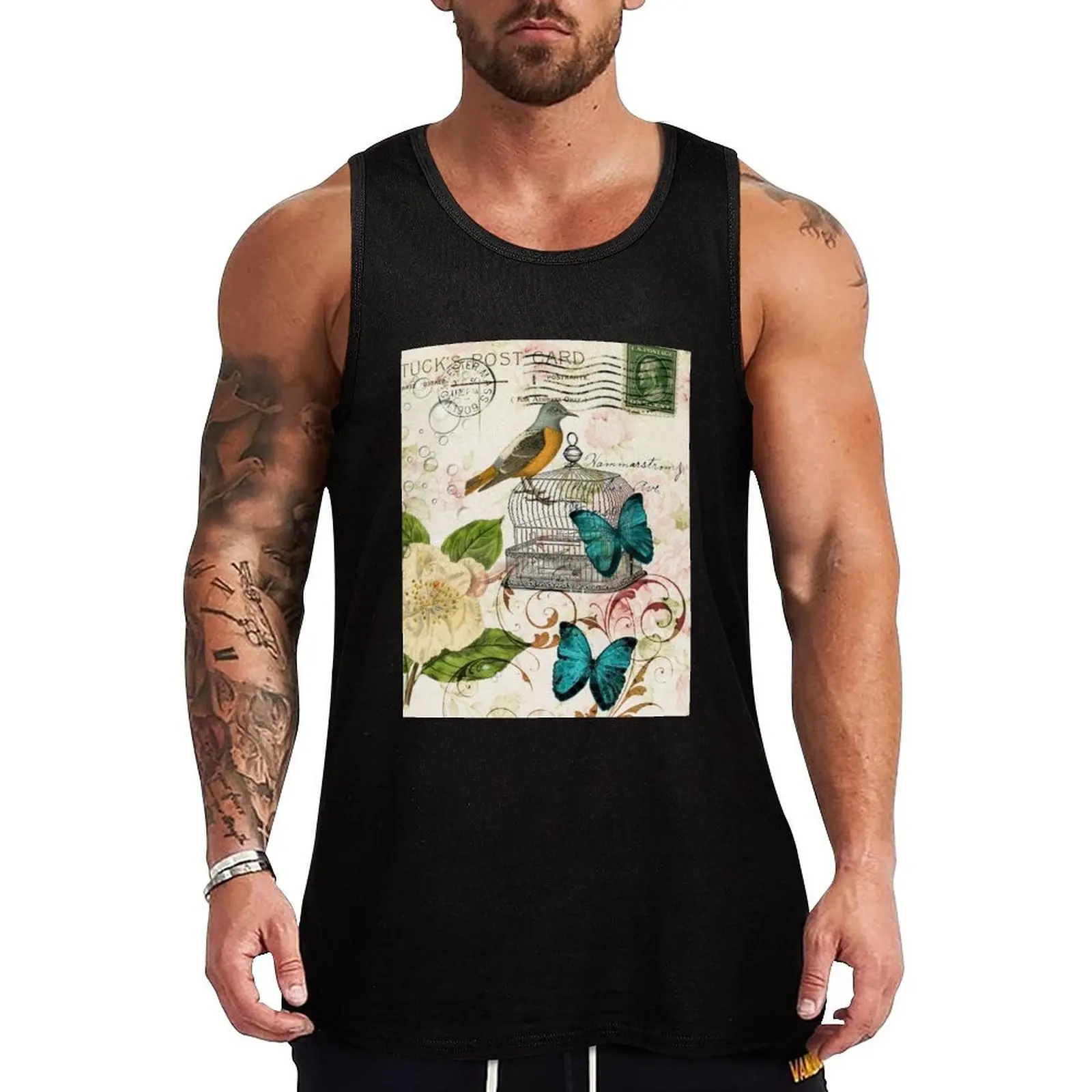 spring teal butterfly french bird rose botanical floral Tank Top Vacation Casual Tank Top Beach Sleeveless Loose Fit
spring teal butterfly french bird rose botanical floral Tank Top Vacation Casual Tank Top Beach Sleeveless Loose Fit
