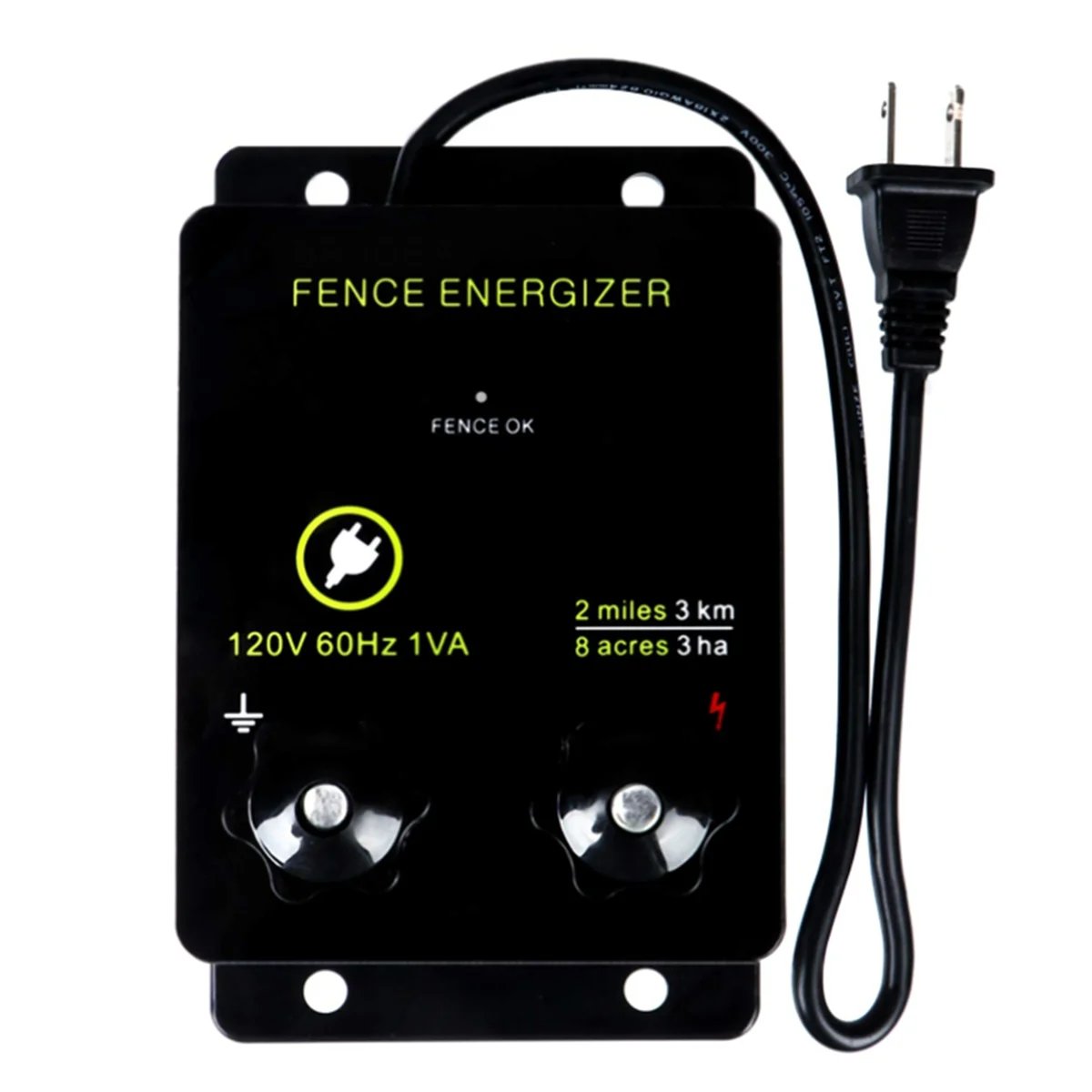 A79I For Electric Fence Preventing Wild Animals Intruding Output Voltage 5000 V 0.1Joule US Plug
A79I For Electric Fence Preventing Wild Animals Intruding Output Voltage 5000 V 0.1Joule US Plug