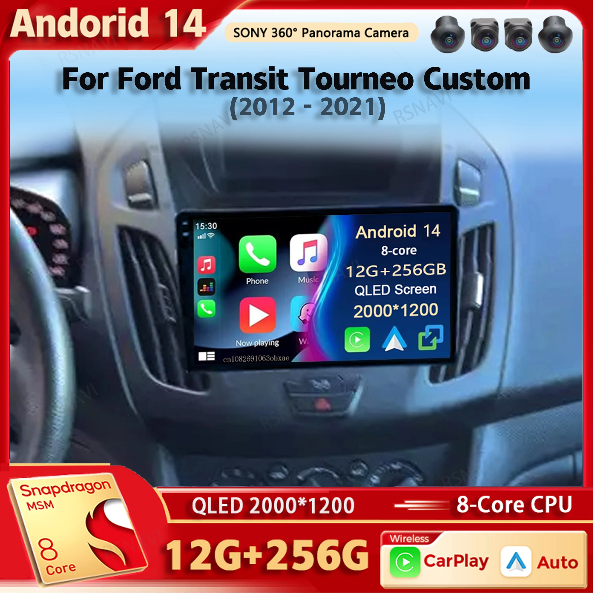 Android 14 Car Radio Multimedia Player For Ford Transit Tourneo Custom 2012 2013 - 2021 Auto Carplay Stereo DSP wifi+4G Ai voice
Android 14 Car Radio Multimedia Player For Ford Transit Tourneo Custom 2012 2013 - 2021 Auto Carplay Stereo DSP wifi+4G Ai voice