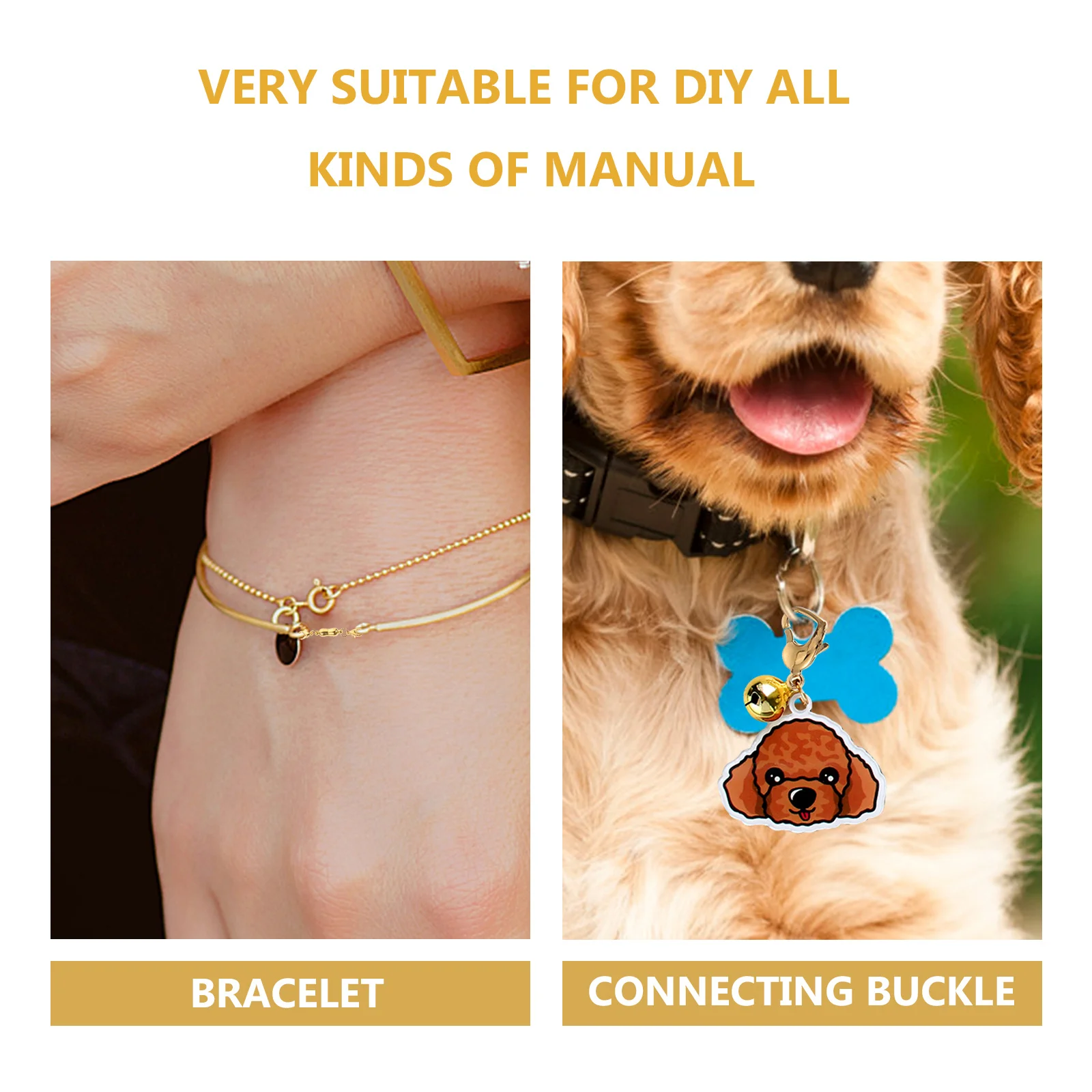 3pcs Pet Dog Buckle Stainless Steel Diy Bracelet Clasp Jewelry Making Accessory For Necklace Craft Connector Tool
3pcs Pet Dog Buckle Stainless Steel Diy Bracelet Clasp Jewelry Making Accessory For Necklace Craft Connector Tool