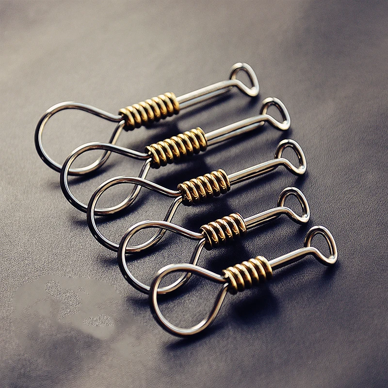 Retro Men Stainless Steel Carabiner Keychain, Handmade Brass Outdoor Key Ring With Belt Hook, Durable Car Vintage Keys Holder
Retro Men Stainless Steel Carabiner Keychain, Handmade Brass Outdoor Key Ring With Belt Hook, Durable Car Vintage Keys Holder