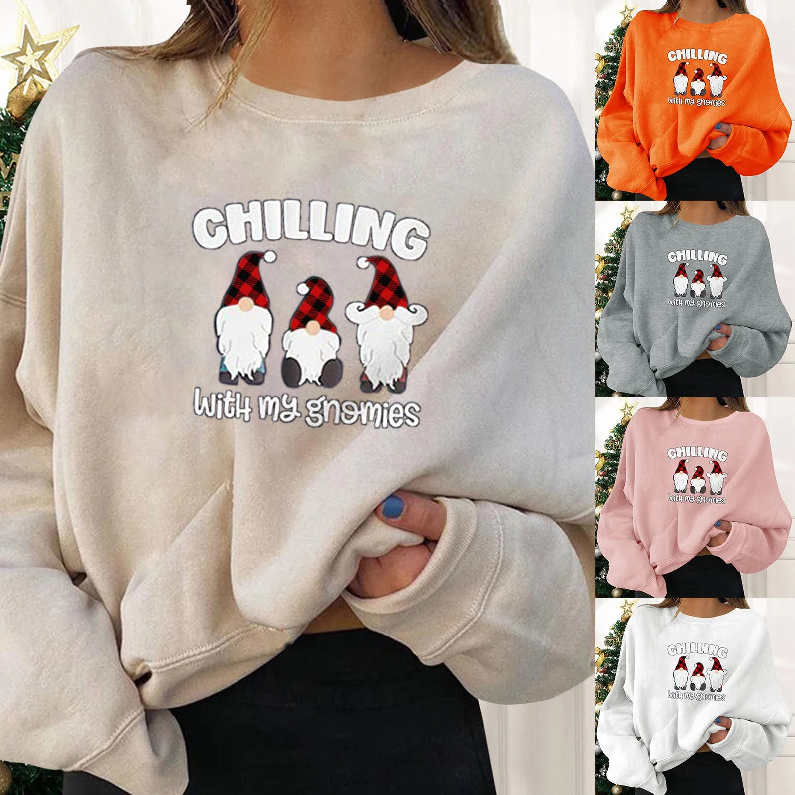 Christmas Sweatshirts Women's Party Pullovers Fun Graphic Print Crew Neck Long Basics Sweatshirt Blessed Sweatshirts for Women
Christmas Sweatshirts Women's Party Pullovers Fun Graphic Print Crew Neck Long Basics Sweatshirt Blessed Sweatshirts for Women