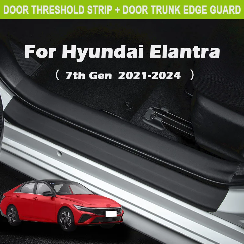 For Hyundai Elantra 7th Gen 2021-2024 Car Threshold Strip Protector Sticker Door Trunk Scratch Resistant Trampling Pad Decor
For Hyundai Elantra 7th Gen 2021-2024 Car Threshold Strip Protector Sticker Door Trunk Scratch Resistant Trampling Pad Decor