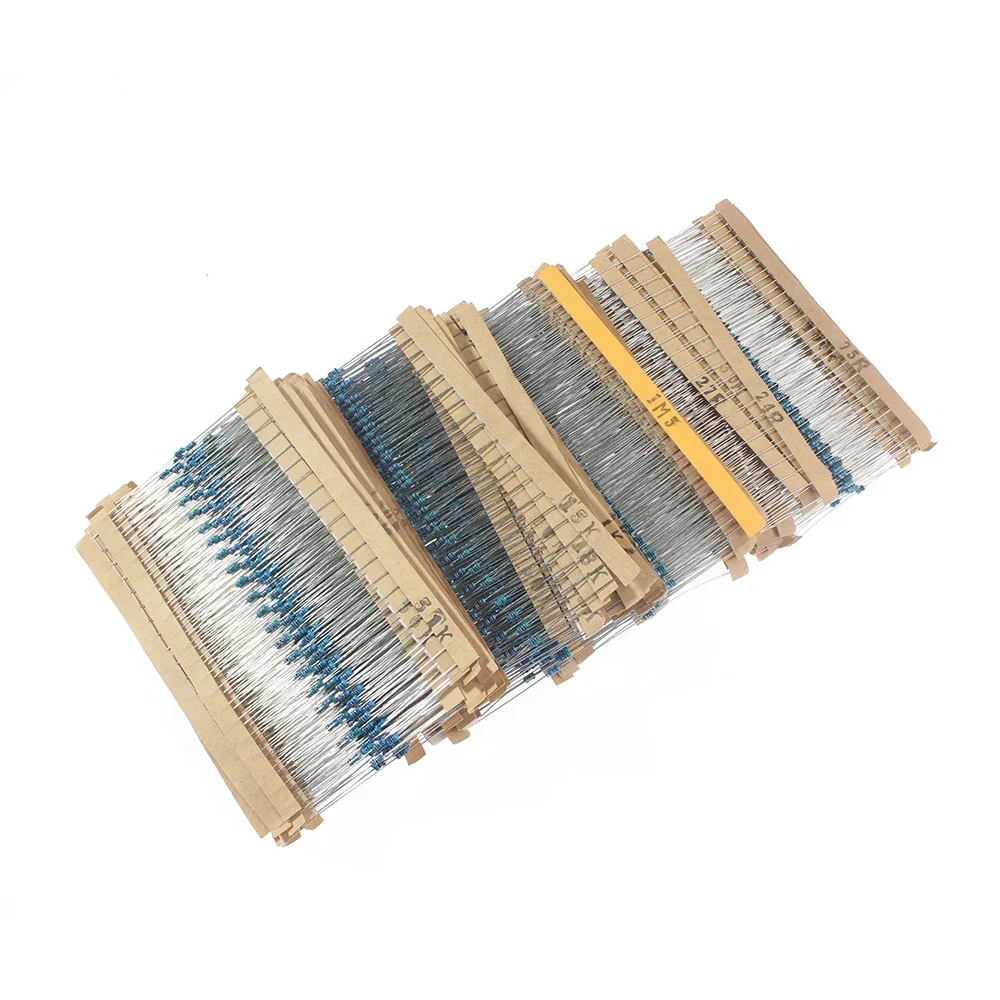 2600PCS 130 Values 1/6W Resistencias Electronica Kit, 1 Ohm~3M Metal Film Resistors Assorted Set 1%, diy electronic components
2600PCS 130 Values 1/6W Resistencias Electronica Kit, 1 Ohm~3M Metal Film Resistors Assorted Set 1%, diy electronic components