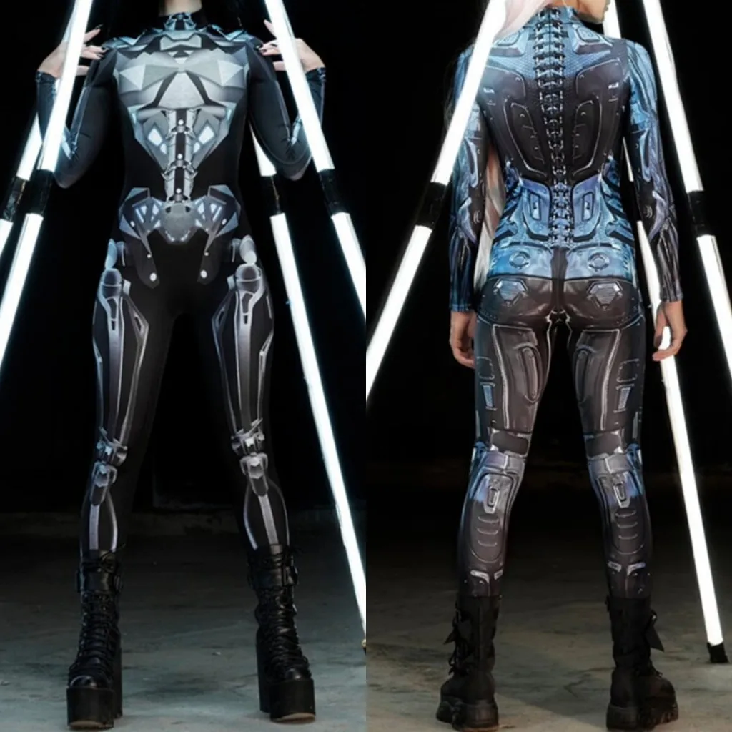 Unisex Cyber Punk 3D Digital Printing Halloween Party Role Play Outfit Women Men Cosplay Costume Carnival Jumpsuit
Unisex Cyber Punk 3D Digital Printing Halloween Party Role Play Outfit Women Men Cosplay Costume Carnival Jumpsuit