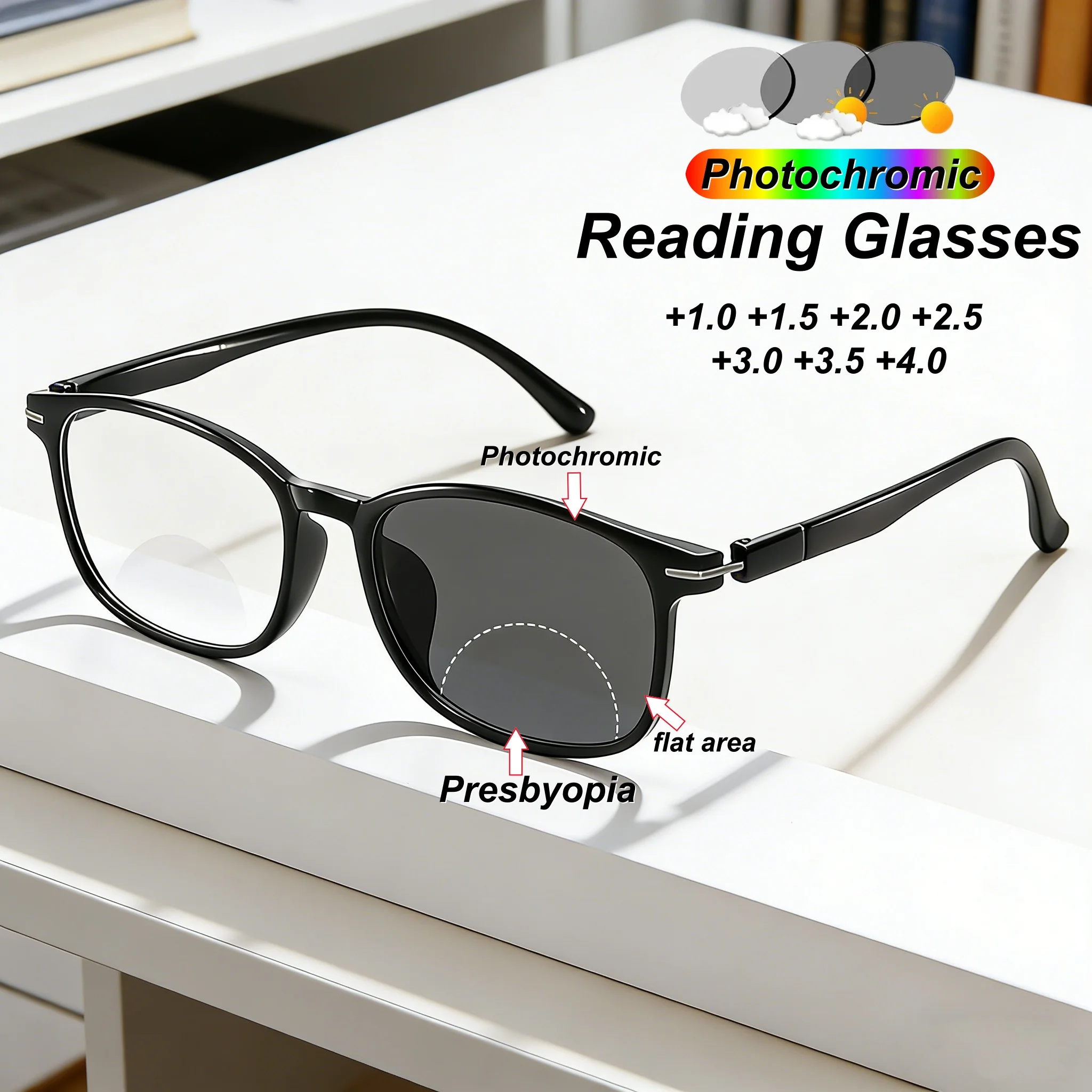 2026 New Fashionable HD Dual Light Photochromic Women's Reading Glasses Ultra Light Neutral High Quality Anti Blue Light Glasses
2026 New Fashionable HD Dual Light Photochromic Women's Reading Glasses Ultra Light Neutral High Quality Anti Blue Light Glasses