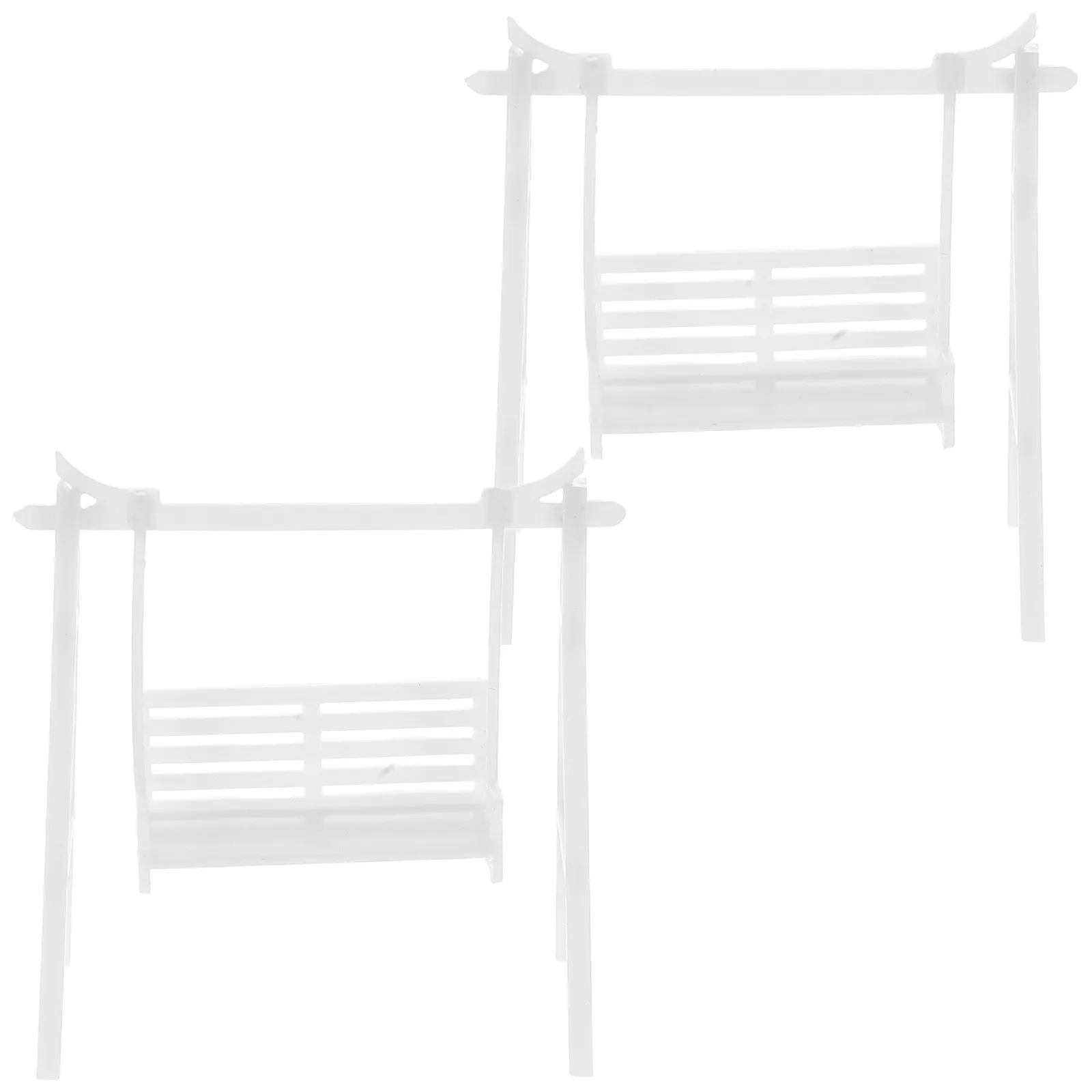 2Pcs Miniature Hanging Chairs 1:50 Scale Accurate Swing Seat for DIY Sand Table Mini Furniture Ornament Fairy Garden Accessories
2Pcs Miniature Hanging Chairs 1:50 Scale Accurate Swing Seat for DIY Sand Table Mini Furniture Ornament Fairy Garden Accessories