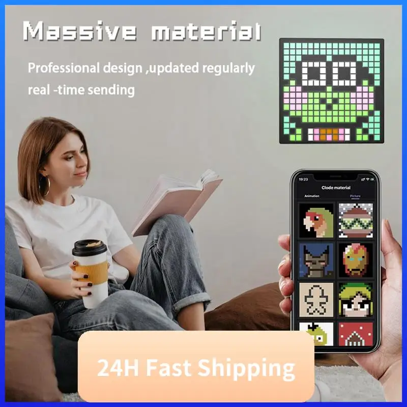 LED Pixel APP Cellphone Control Display 16X16 Programmable Night Light LED Screen For Gaming Decoration EU Plug Durable
LED Pixel APP Cellphone Control Display 16X16 Programmable Night Light LED Screen For Gaming Decoration EU Plug Durable