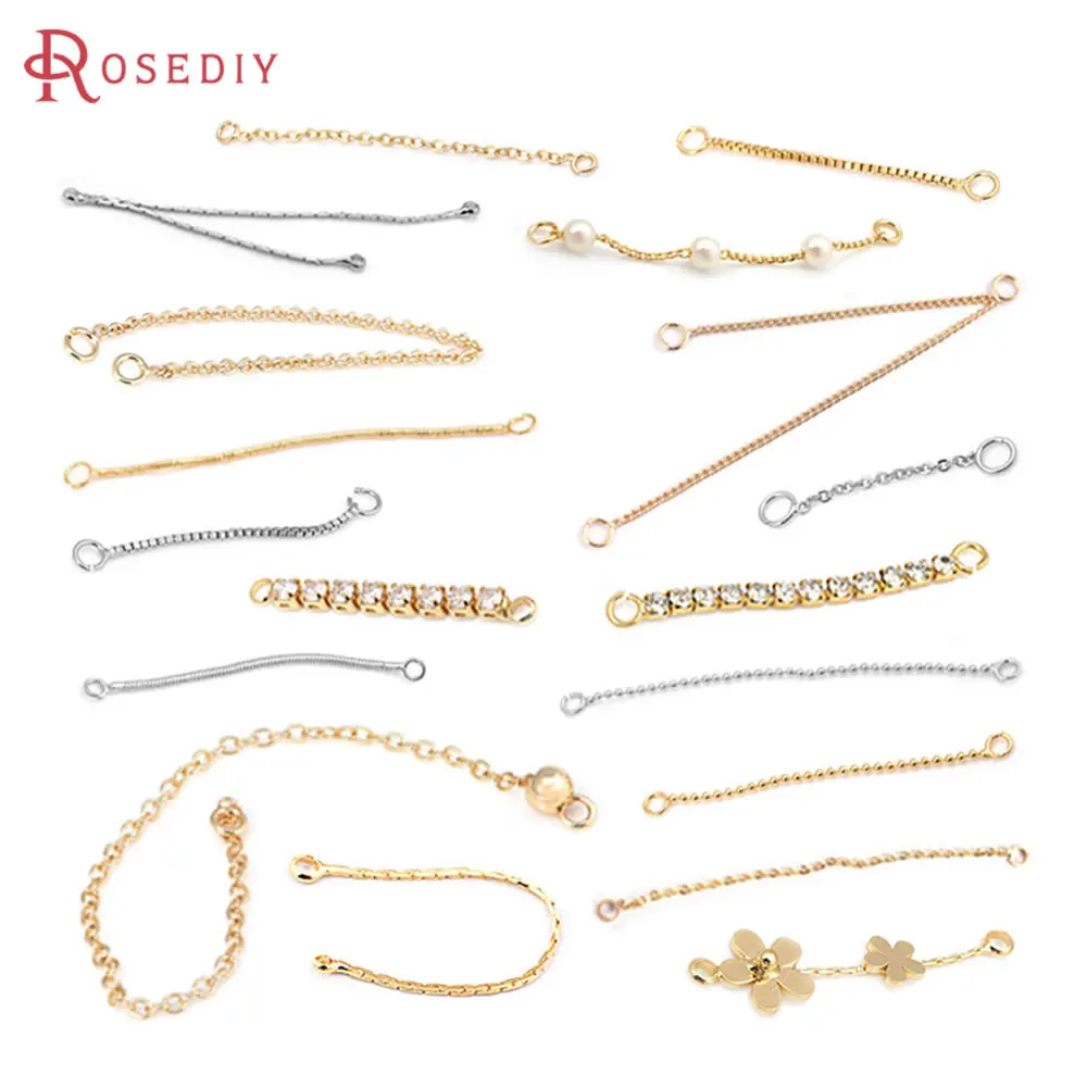 18K Gold Color Brass 2 Holes Tassel Chain Earring Line Connect Chains Jewelry Making Earrings Diy Accessories
18K Gold Color Brass 2 Holes Tassel Chain Earring Line Connect Chains Jewelry Making Earrings Diy Accessories