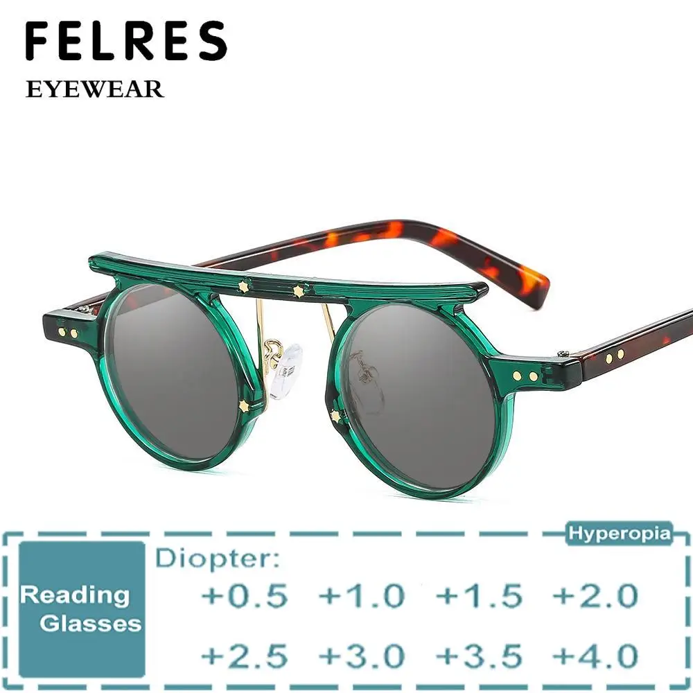 Round Small Frame Punk Black Reading Glasses Men Trend Prescription Presbyopic Glasses Women Leisure Shade Sunglasses +1.5 2.0
Round Small Frame Punk Black Reading Glasses Men Trend Prescription Presbyopic Glasses Women Leisure Shade Sunglasses +1.5 2.0
