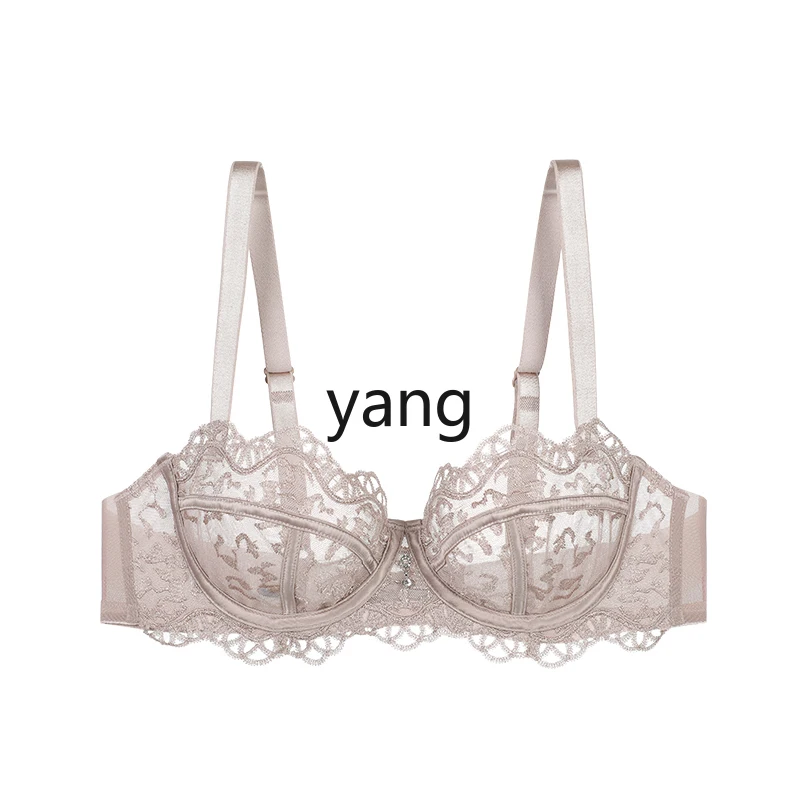 LMM breathable single-layer circumference half cup lace bra women's big chest small underwear
LMM breathable single-layer circumference half cup lace bra women's big chest small underwear