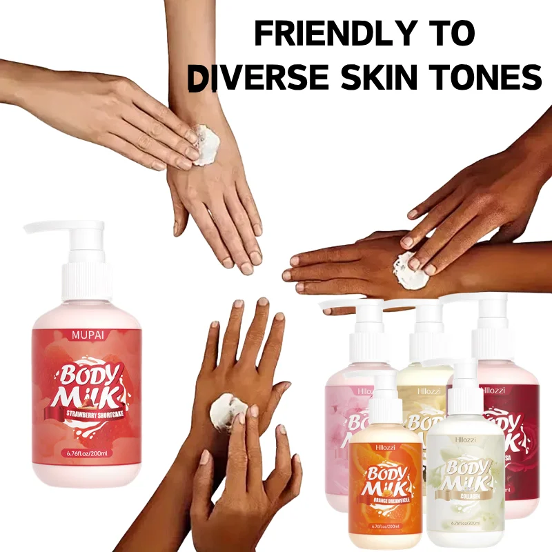 200ml Hydrating Body Milk Lotion for Silky Skin Collagen Fruit Fragrance Body Lotion Deep Hydration Body Moisturizing Cream
200ml Hydrating Body Milk Lotion for Silky Skin Collagen Fruit Fragrance Body Lotion Deep Hydration Body Moisturizing Cream