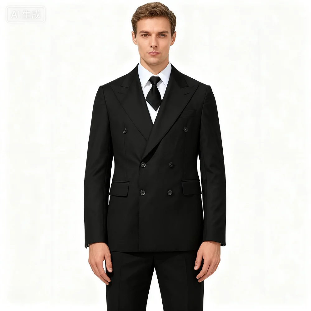 2 PCS Solid Wedding Tuxedo for Men Slim Fit Double Breasted Peak Lapel Blazer And Pants Formal Groom Wear for Party Prom
2 PCS Solid Wedding Tuxedo for Men Slim Fit Double Breasted Peak Lapel Blazer And Pants Formal Groom Wear for Party Prom