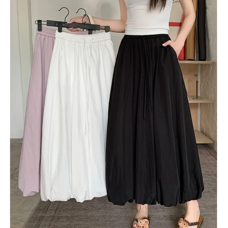 White High Waist Puffy Half Skirt Women's Fashionable Summer New Style plus Size Midi Flower Bud Skirt Polyester Fabric
White High Waist Puffy Half Skirt Women's Fashionable Summer New Style plus Size Midi Flower Bud Skirt Polyester Fabric