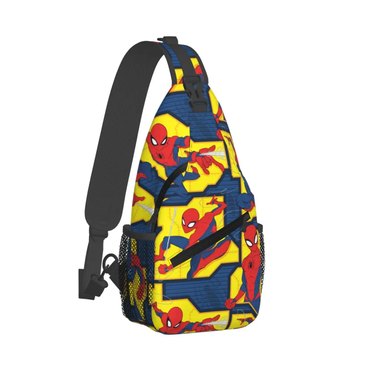 Spider Man Web Slinging Crossbody Sling Bag Pattern Chest Bag Shoulder Backpack Daypack for Travel Hiking Biking Bag
Spider Man Web Slinging Crossbody Sling Bag Pattern Chest Bag Shoulder Backpack Daypack for Travel Hiking Biking Bag
