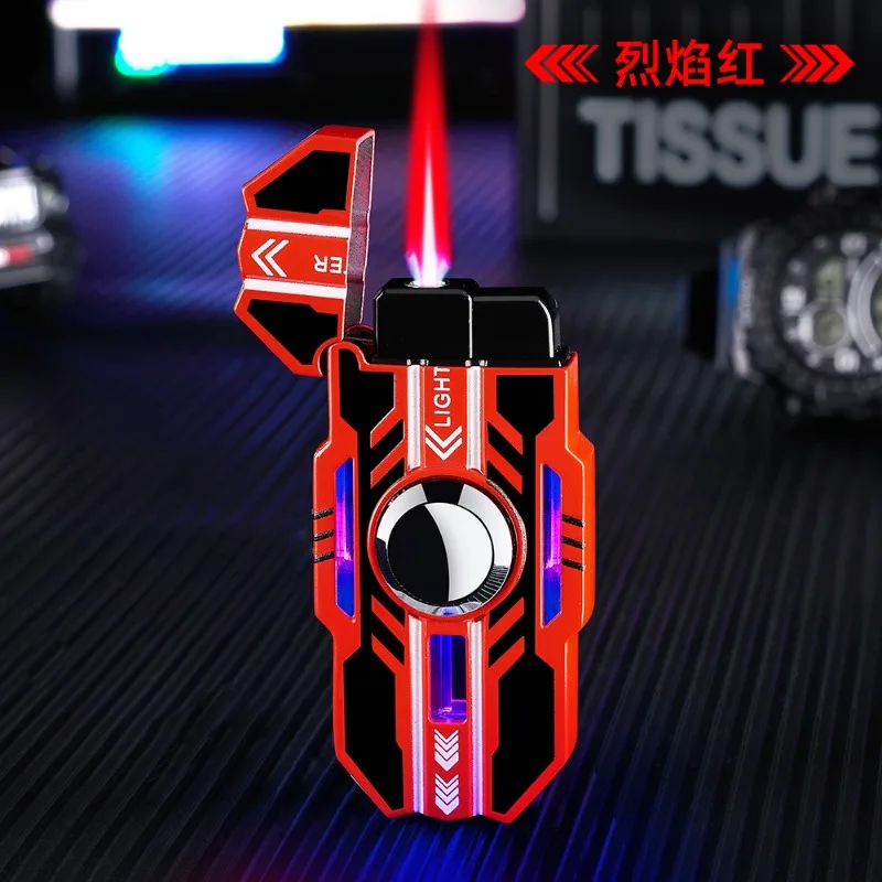Trendy Toy Mecha Can Rotate Luminous Fingertip Decompression Lighter, Windproof Inflatable Red Flame Lighter, Gift for Boyfriend
Trendy Toy Mecha Can Rotate Luminous Fingertip Decompression Lighter, Windproof Inflatable Red Flame Lighter, Gift for Boyfriend