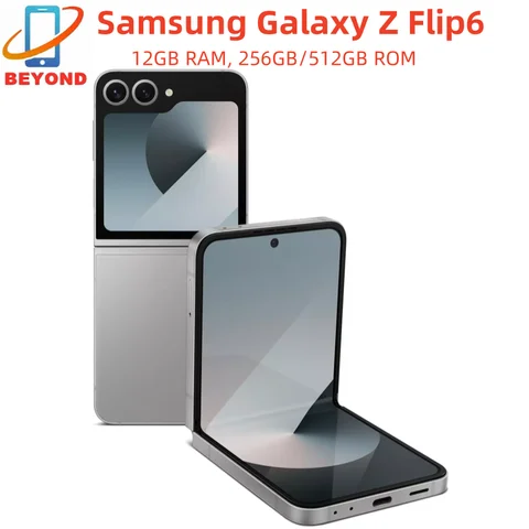 Samsung Galaxy Z Flip 6 5G F741B F741U1 F741N 256/512GB ROM 12GB RAM 6,7 "NFC Snapdragon plegable Original 99% nuevo teléfono móvil AI