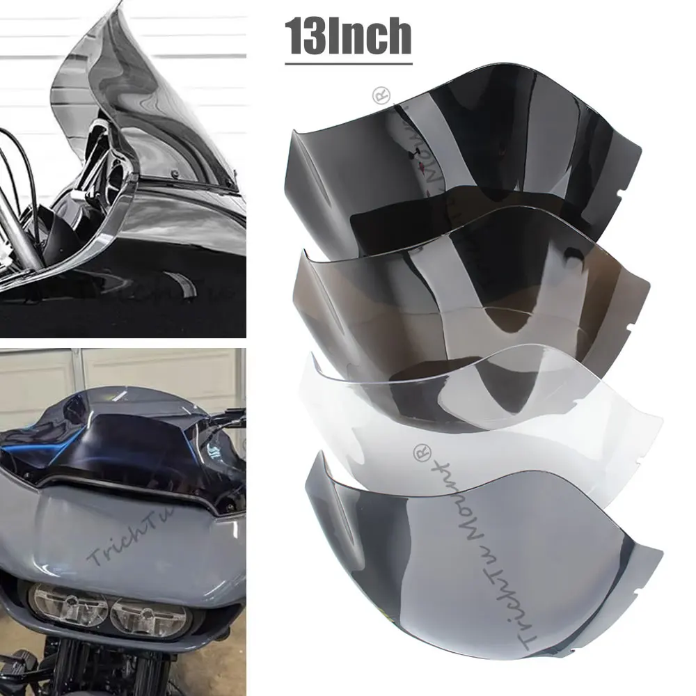 For Harley Road Glide Limited CVO/SE Special FLTRX 2015-2025 13" Front Fairing Windshield Windscreen Wind Deflector Motorcycle
For Harley Road Glide Limited CVO/SE Special FLTRX 2015-2025 13" Front Fairing Windshield Windscreen Wind Deflector Motorcycle
